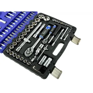 Geko Gola sada 1/4" a 1/2", 94-dielna v kufríku