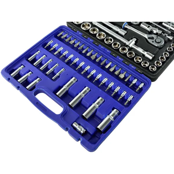 Geko Gola sada 1/4" a 1/2", 94-dielna v kufríku
