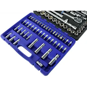 Geko Gola sada 1/4" a 1/2", 94-dielna v kufríku