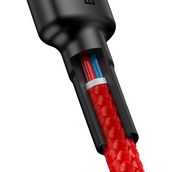 Nabíjací/dátový kábel Baseus Cafule Series USB-C na USB-C PD2.0 60W Blesk 1m, červený