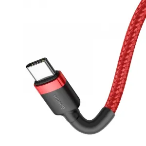 Nabíjací/dátový kábel Baseus Cafule Series USB-C na USB-C PD2.0 60W Blesk 1m, červený