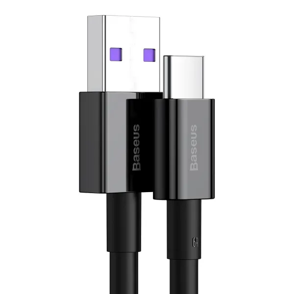 Kábel USB na USB-C Baseus Superior Series, 66 W, 2 m (čierny) 026623