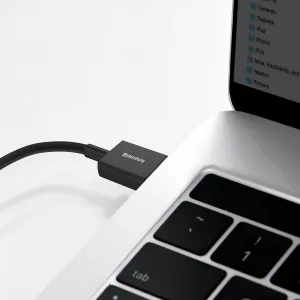 Kábel USB na USB-C Baseus Superior Series, 66 W, 2 m (čierny) 026623