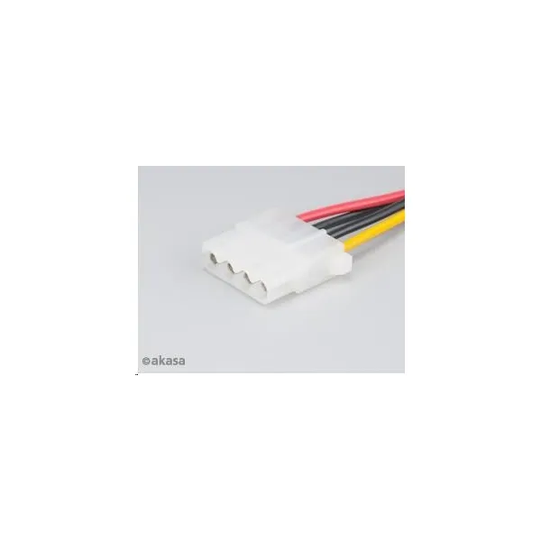 AKASA kábel SATA redukcia napájania na 4pin Molex, 15cm, 2ks v balení
