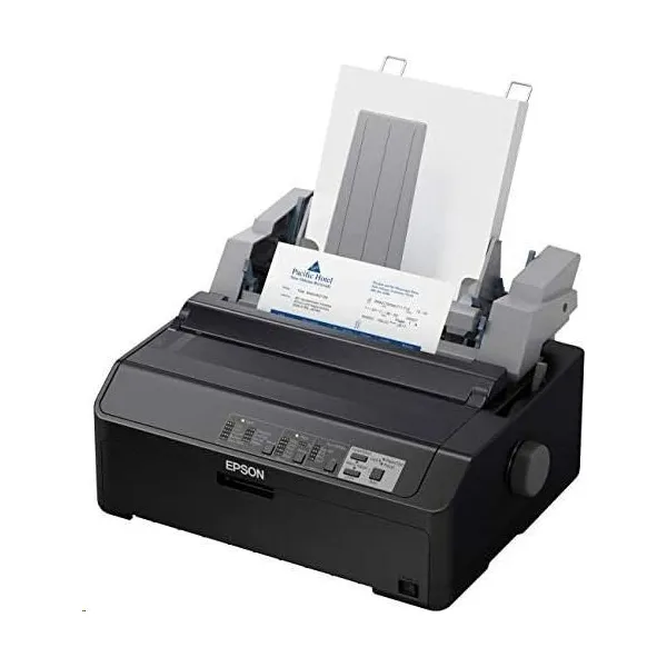 Ihličková tlačiareň EPSON LQ-590IIN, A3, 24 ihiel, vysoká rýchlosť návrhu 550 znakov/s, 1+6 kópií, USB 2.0, ETHERNET