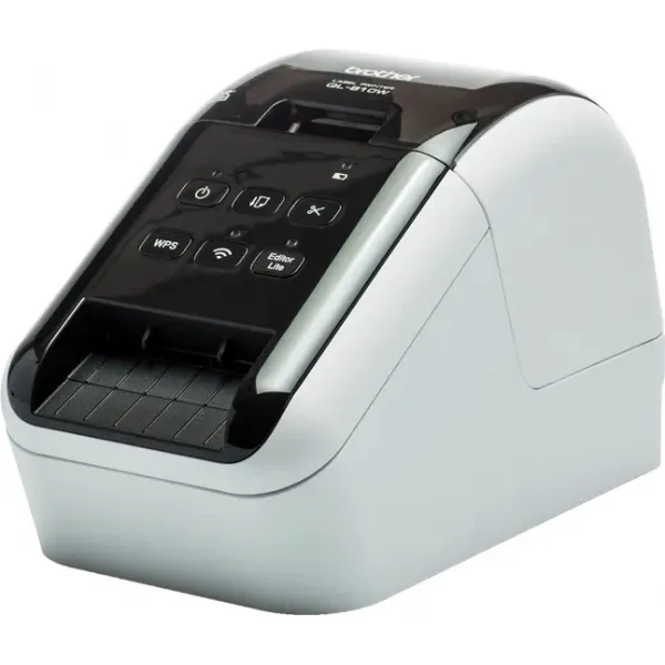 BROTHER tlačiareň štítkov QL-810W - 62mm, termálna, USB WIFI Profi tlačiareň štítkov /pri zakúpení DK-22251 tlač červená