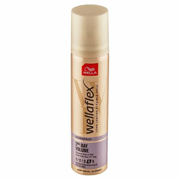 Wella Wellaflex 2nd Day Volume lak na vlasy so silnou fixáciou pre objem 75 ml
