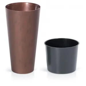 Prosperplast Kvetináč TUBUS Slim Corten 400x762 mm, medený vzhľad, vložka 255555