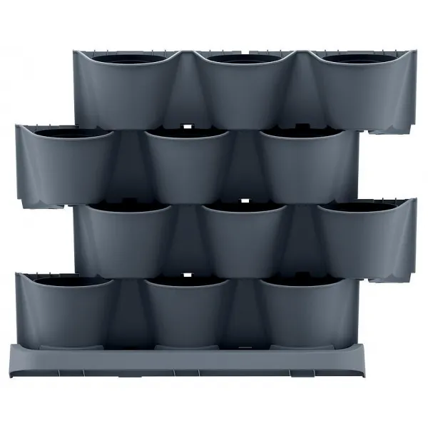 Prosperplast Kvetináč CASCADE Garden 685x190x546 mm, vertikálny, kaskádový, antracit 255571