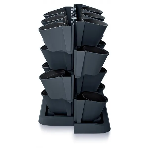 Prosperplast Kvetináč CASCADE Garden 685x190x546 mm, vertikálny, kaskádový, antracit 255571