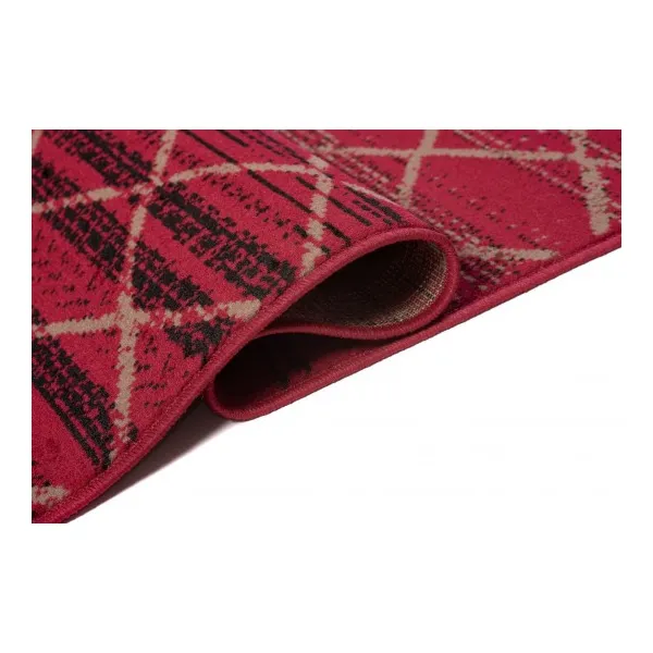 Koberec CARAMEL SCARLET 3911 červený / čierny