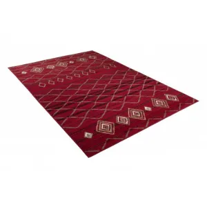 Koberec CARAMEL SCARLET 3911 červený / čierny