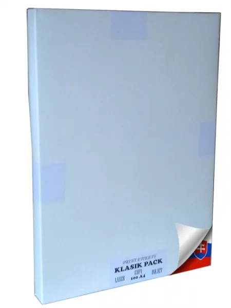 Samolepiaci papier 100 listov A4 (210 x 297 mm)