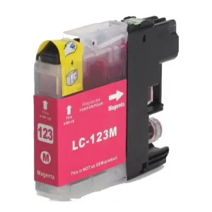Kazeta kompatibilná s Brother LC-123 XL MAGENTA (14ml)