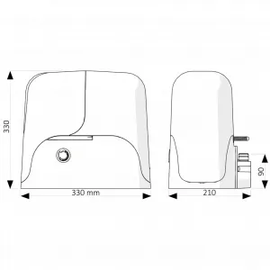 Key SUN4024 - kompletná sada pre posuvnú bránu do 400kg
