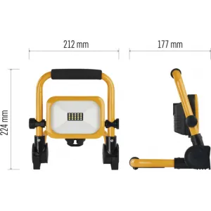 EMOS Lighting LED reflektor ACCO nabíjací prenosný, 10 W studená biela