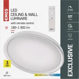 EMOS Lighting LED prisadené svietidlo ILVI, kruhové 30W, stmiev.so zmenou CCT