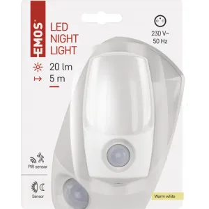 EMOS LED nočné svetlo P3318 s pohybovým čidlom do zásuvky