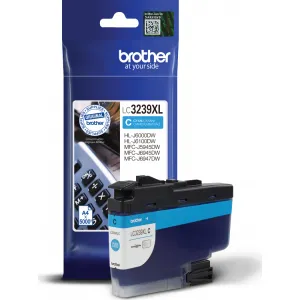 BROTHER LC-3239-XL (LC3239XLC), originálna cartridge, azúrová, 5000 strán, Pre tlačiareň: BROTHER MFC-J5945DW, BROTHER MFC-J6945DW, BROTHER