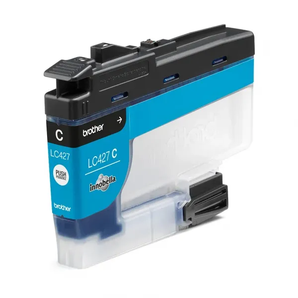 BROTHER LC-427 (LC427C), originálna cartridge, azúrová, 1500 strán, Pre tlačiareň: BROTHER MFC-J6955DW