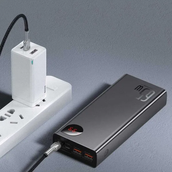 Baseus PPIMDA-D01 Powerbanka 20000mAh PD 65W, Čierna