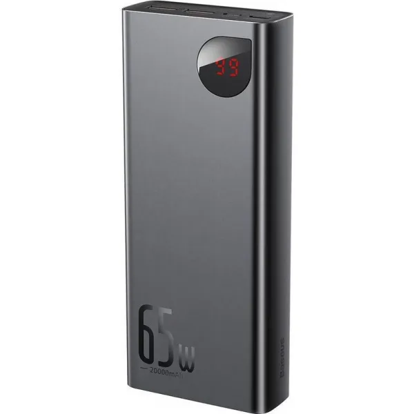 Baseus PPIMDA-D01 Powerbanka 20000mAh PD 65W, Čierna