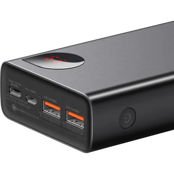 Baseus PPIMDA-D01 Powerbanka 20000mAh PD 65W, Čierna