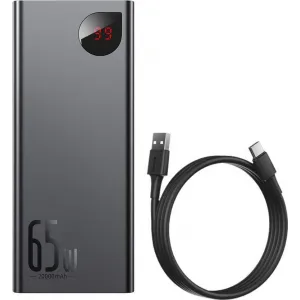 Baseus PPIMDA-D01 Powerbanka 20000mAh PD 65W, Čierna