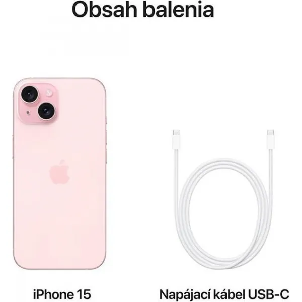 Apple iPhone 15 128GB Pink, MTP13SX/A