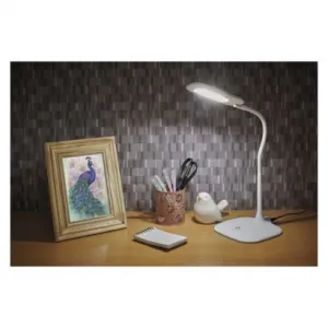 EMOS LED stolná lampa STELLA, biela