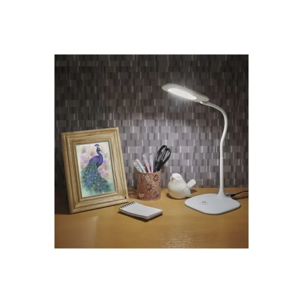 EMOS LED stolná lampa STELLA, biela