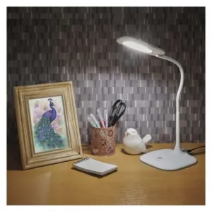 EMOS LED stolná lampa STELLA, biela