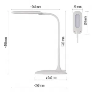 EMOS LED stolná lampa STELLA, biela