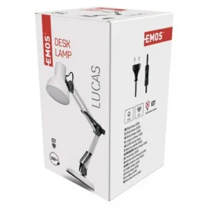 Stolná lampa Emos Lucas Z7609W