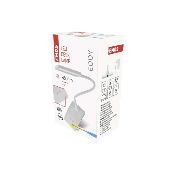 LED Stolná Lampa Solight Eddy Biela