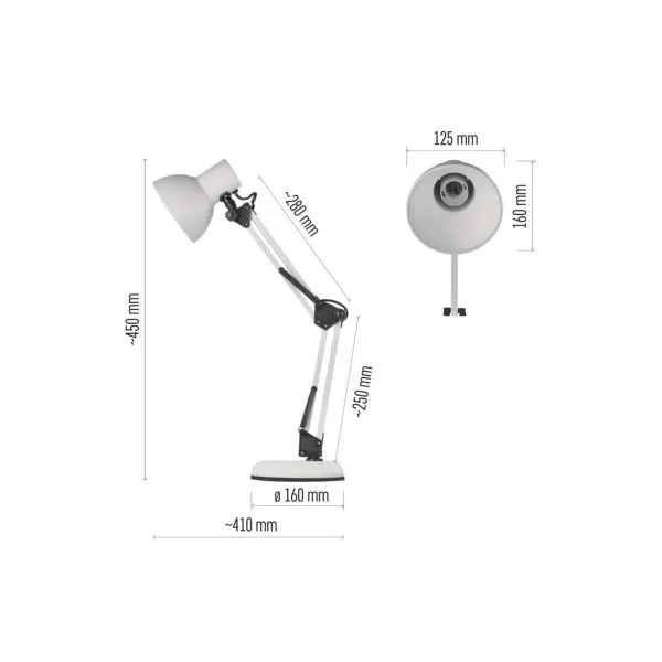 Stolná lampa Emos Lucas Z7609W