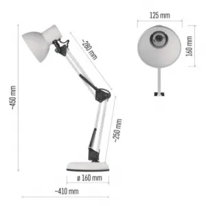 Stolná lampa Emos Lucas Z7609W