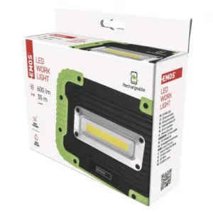 EMOS COB LED nabíjací pracovný reflektor P4534, 600 lm, 3000 mAh