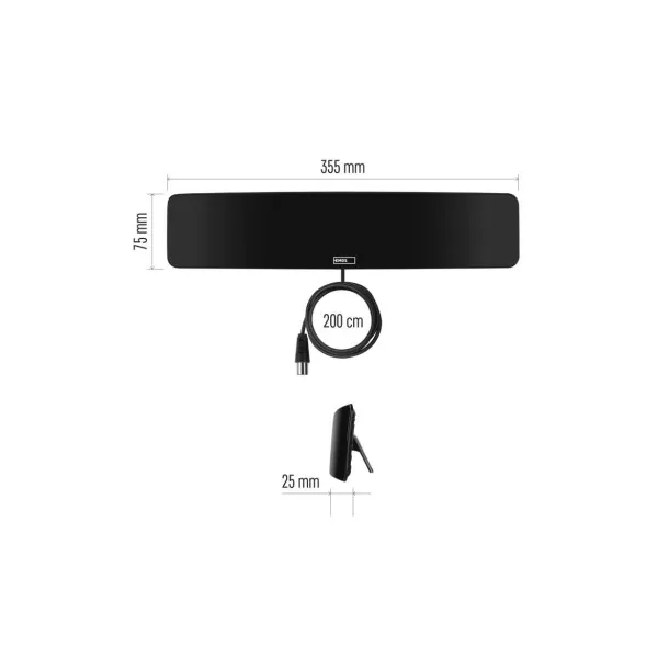 EMOS Anténa izbová CITY ARCH-C200, DVB-T2, DAB, filter LTE/4G/5G