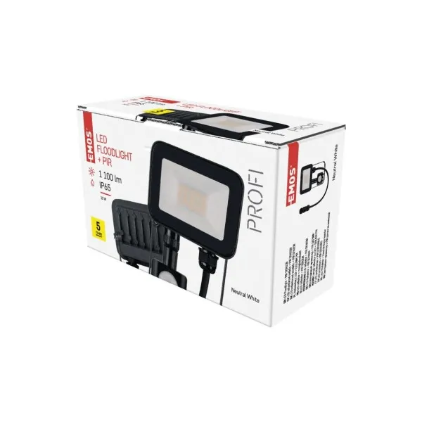 EMOS Lighting LED reflektor INOVO s pohybovým čidlom, 10W neutrálna biela