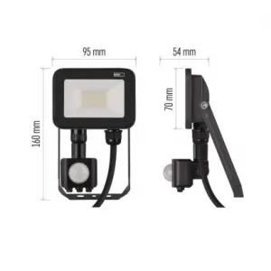 EMOS Lighting LED reflektor INOVO s pohybovým čidlom, 10W neutrálna biela