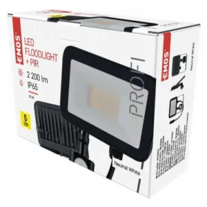 EMOS Lighting LED reflektor INOVO s pohybovým čidlom, 20W neutrálna biela