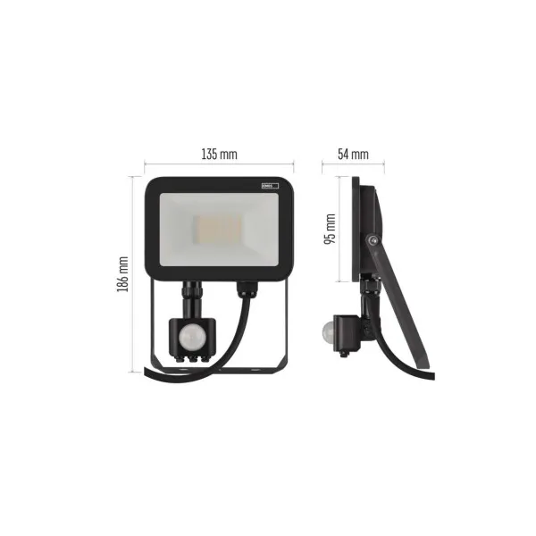 EMOS Lighting LED reflektor INOVO s pohybovým čidlom, 20W neutrálna biela