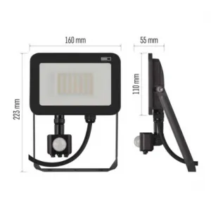 EMOS Lighting LED reflektor INOVO s pohybovým čidlom, 30W neutrálna biela