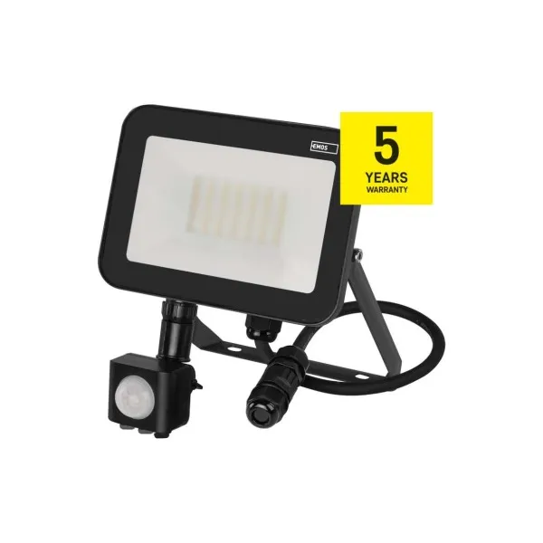EMOS Lighting LED reflektor INOVO s pohybovým čidlom, 30W neutrálna biela