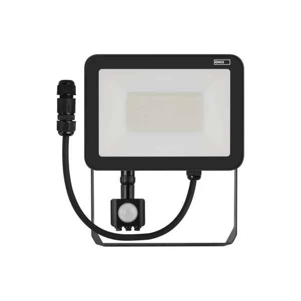 EMOS Lighting LED reflektor INOVO s pohybovým čidlom, 50W neutrálna biela