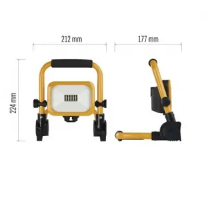 EMOS Lighting LED reflektor ACCO nabíjací prenosný, 10 W studená biela