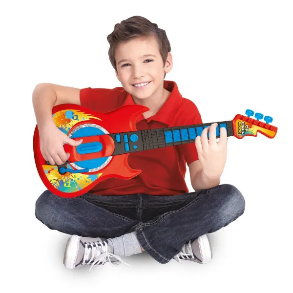MaDe Gitara červená na batérie