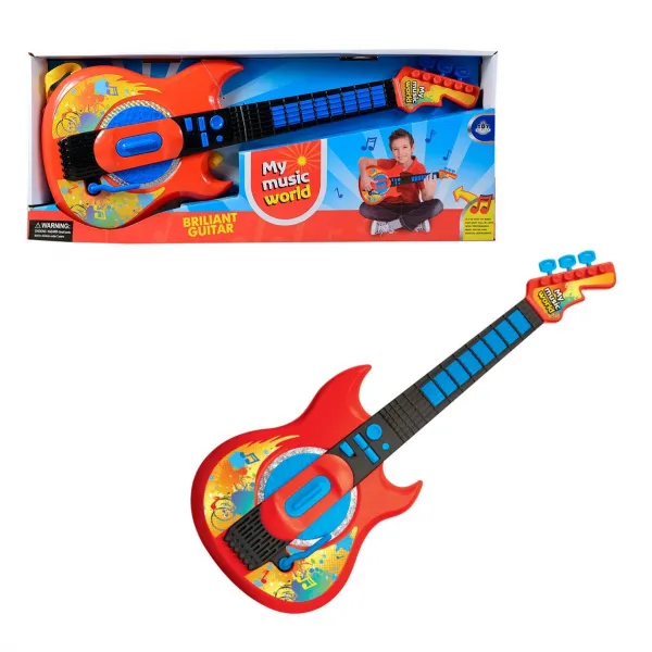 MaDe Gitara červená na batérie
