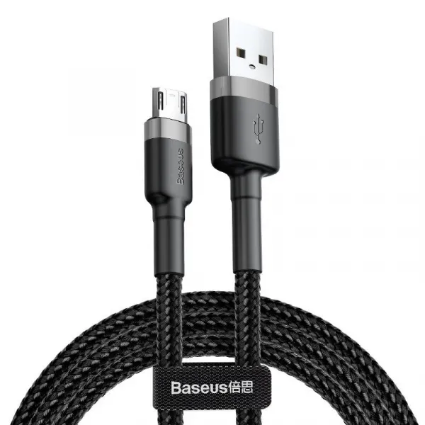 Kábel USB na Micro USB Baseus Cafule 2A 3m (čierno-sivý) 020562
